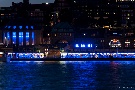 Hamburger Hafen in Blau