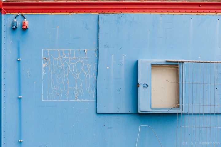 blauer container