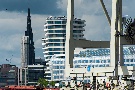 Unilever Gebäude, Marco Polo Tower und Nikolai Kirche