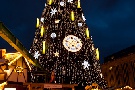 Weihnachtsbaum auf dem Weihnachtsmarkt in Dortmund
