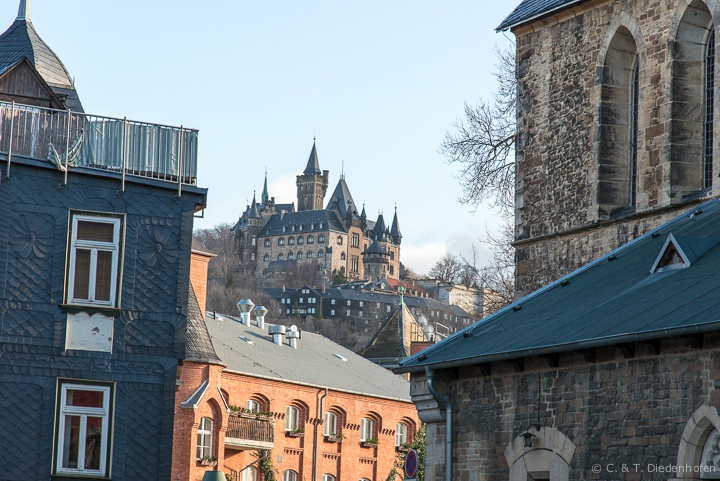 fast von überall, der Blick aufs Schloss