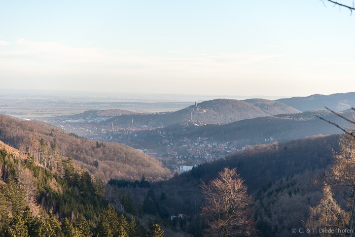 Blick von nähe des Hotels auf Wernigerode