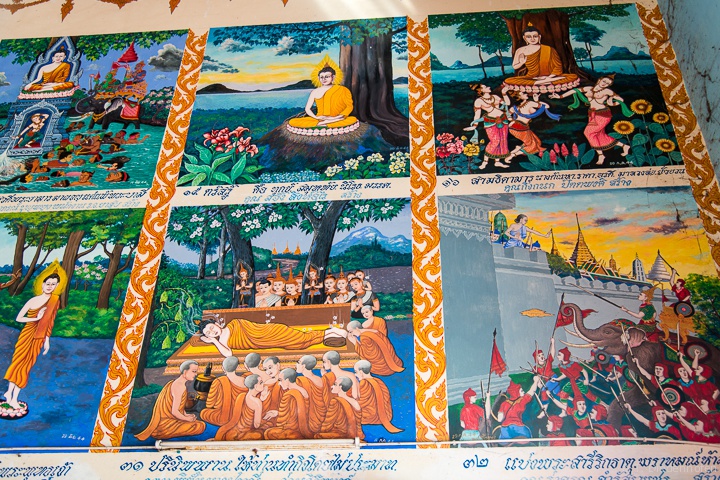 Wandmalereien im Wat