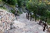 Treppe zum Castillo de Monfrague